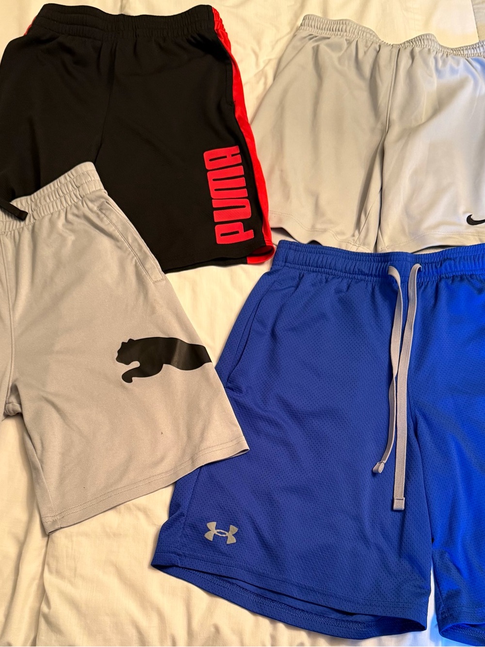 Under Armor, Puma, Nike,